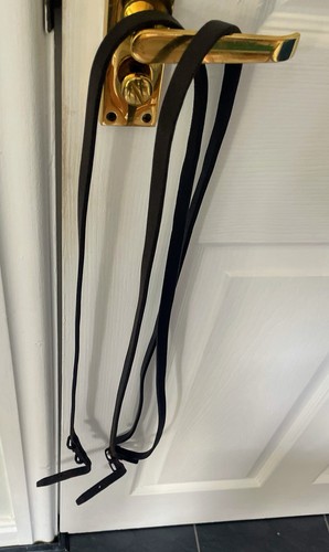 English leather reins dark - english,