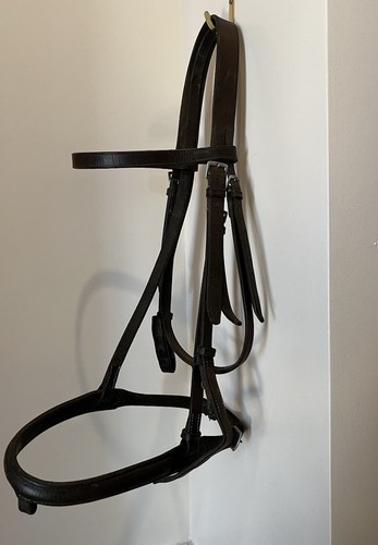 Brown leather pony - leather, bridle