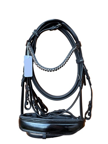 Leather snaffle bridle patent - snaffle,