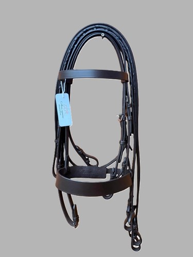 Brown leather double hunter - leather,