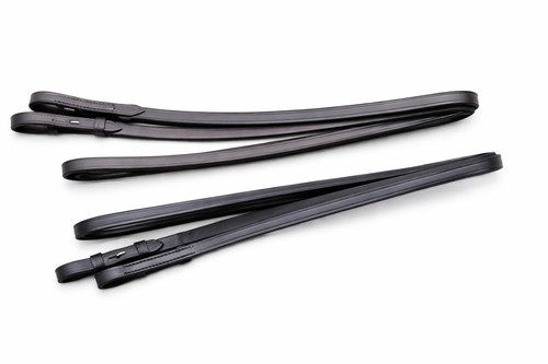 Leather curb reins - leather,