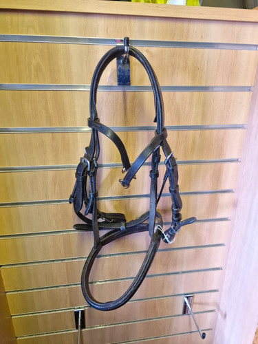 Brown pony bridle - brown,